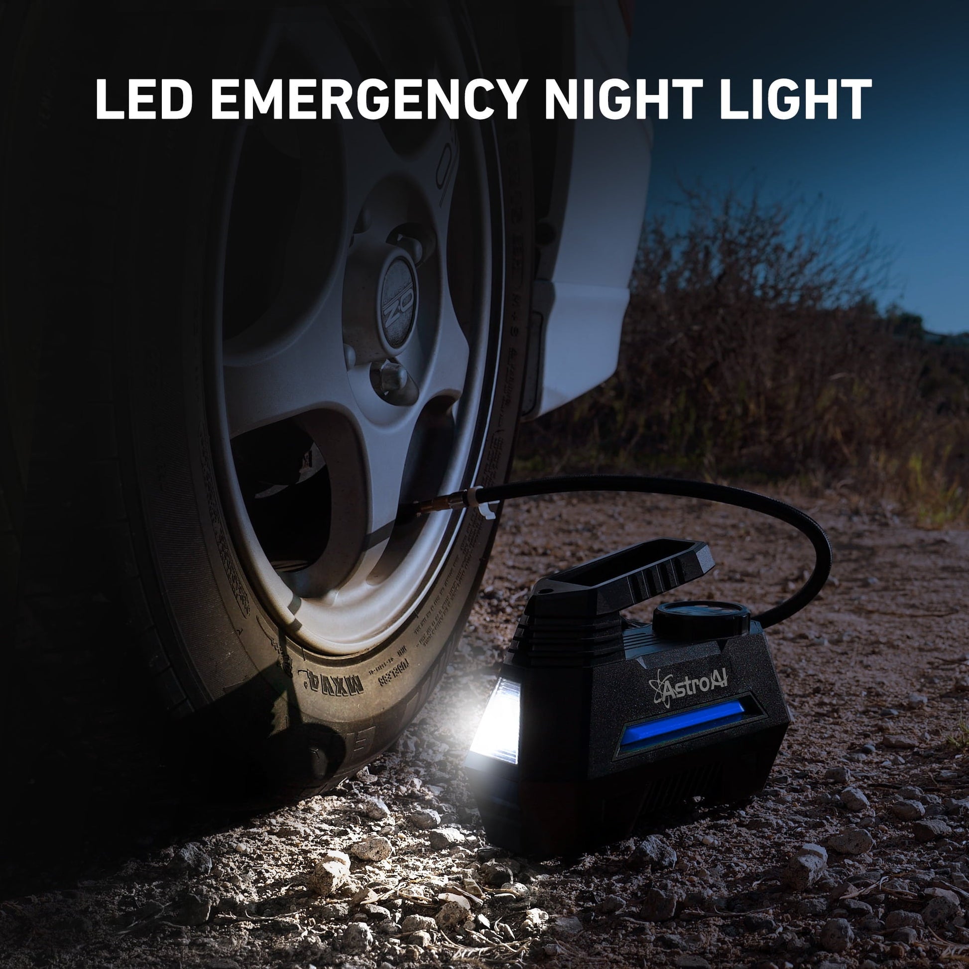 AstroAI Tire Inflator Air Compressor 12V DC, Digital Pressure Gauge Car Tire Pump 150 PSI, Auto Shutoff, Electric Air Pump for Car Tires, Bicycles, Other Inflatables, for Gift