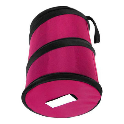 FH Group Polyethylene Small Pink Collapsible Trash Can 0.25 lb. with Air Freshener