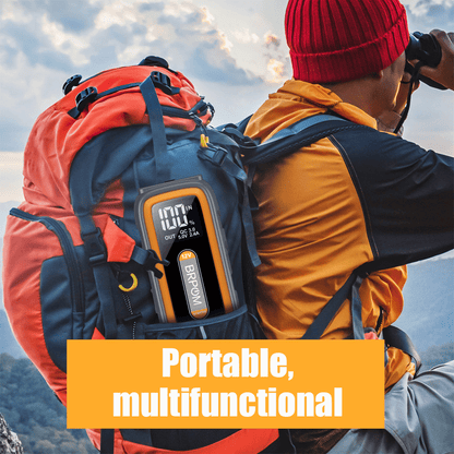 BRPOM 6000A Car Jump Starter Battery Pack, 12V Battery Booster Charger for Gas and Diesel Engines-Motorcycle, Car, SUV, PICK-UP, Truck, Quick Start Dead Battery, Multi-functional Flashlight