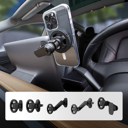 Scosche SMS1ODVR-1 MagicMount MS 5-in-1 MagSafe Car Phone Mount - Back of Screen, Dash or Vent Mount