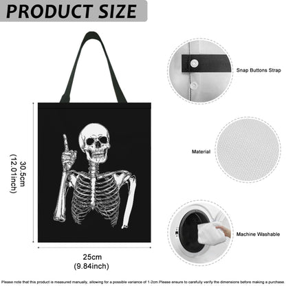 Yuyamidu Skull Car Trash Bag Hanging Car Rubbish Bag Small Garbage Bag for SUV Truck Auto Interior Accessories Portable Car Trash Can Bin for Front or Back Seat, Black