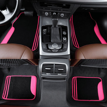 Flying Banner Eco-Friendly Non-Slip, Front Floor Mats, Fits Most Cars, Multicoloured, 2 Piece