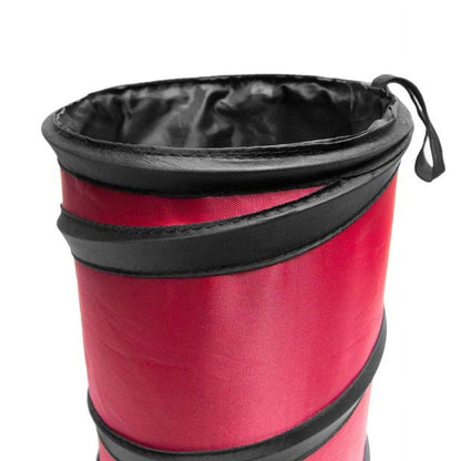 FH Group Polyethylene Small Red Collapsible Trash Can 0.25 lb. with Air Freshener